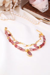 Strawberry Stone Bracelet de cheville